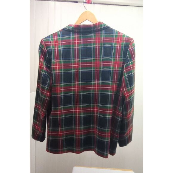 Vintage Pendleton 100% virgin wool women's plaid tartan Blazer,size 18 - Picture 2 of 9